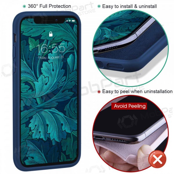 Θήκη Apple iPhone 13 mini - Liquid Silicone 1.5mm (σκούρο μπλε)