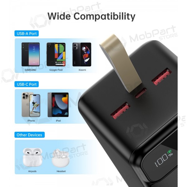 Εξωτερική μπαταρία Power Bank Choetech B732 22.5W 50000mAh μαύρος