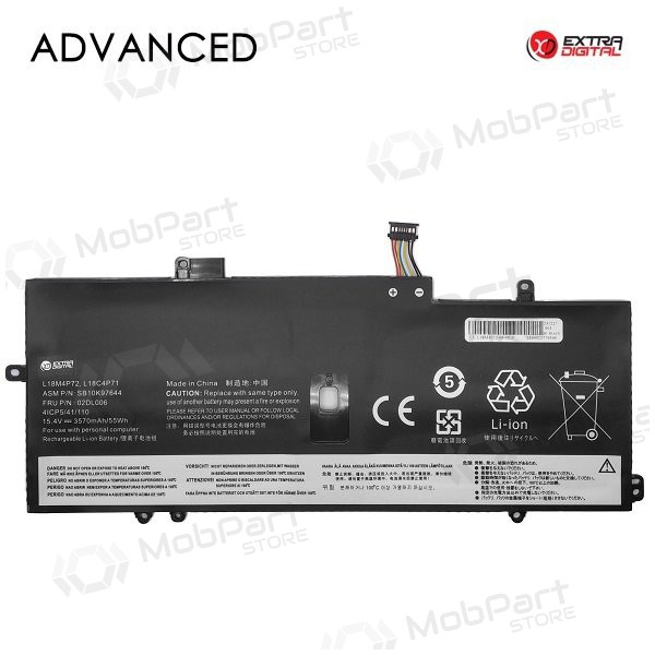 Lenovo L18M4P72, L18C4P71, SB10K97644, 3570mAh μπαταρία Laptop, Advanced