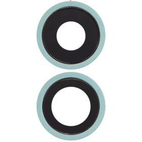 Apple iPhone 11 τζαμάκι κάμερας (2τεμ) (πράσινος) (με πλαίσιο)