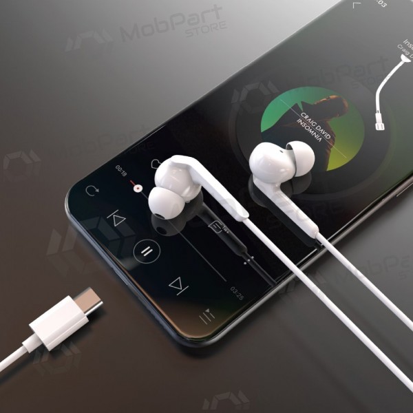 Ακουστικά USB-C Dudao X3C+ λευκά