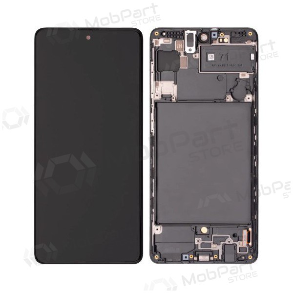 Samsung Galaxy A71 οθόνη (μαύρος) (με πλαίσιο) (γνησια)