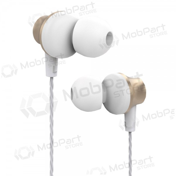 Handsfree ακουστικα Devia Metal In-ear 3,5mm (χρυσαφένιος)