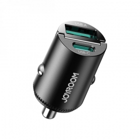 Φορτιστής αυτοκινήτου τηλεφώνου Joyroom JR-CCN18 65 W USB-C + USB-A μαύρος