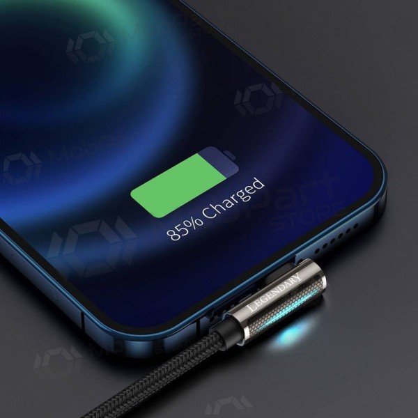 USB καλώδιο Baseus Legend Lightning 2.4A 2.0m (μαύρος) CALCS-A01
