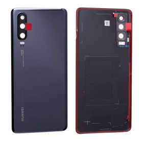 Huawei P30 πίσω κάλυμμα μπαταρίας (μαύρος) (μεταχειρισμένος grade B, γνησια)