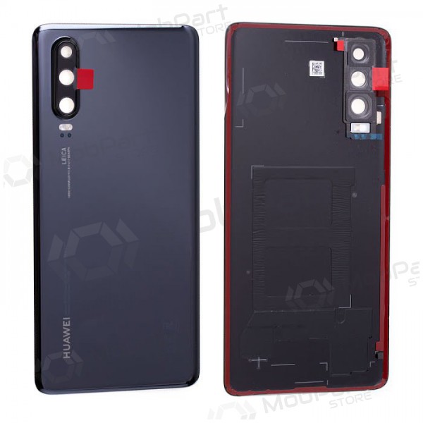 Huawei P30 πίσω κάλυμμα μπαταρίας (μαύρος) (μεταχειρισμένος grade B, γνησια)