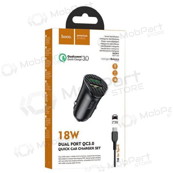 Φορτιστης αυτοκινητου HOCO Z39 USB + 
