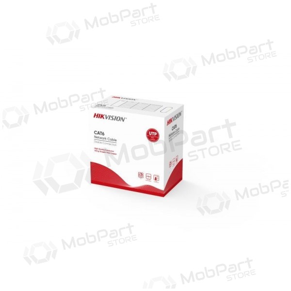 Καλώδιο επικοινωνίας Hik-vision UTP 6 (Πυρήνας-0.55mm, ρολό 305m, εσωτερικής χρήσης) DS-1LN6-UU