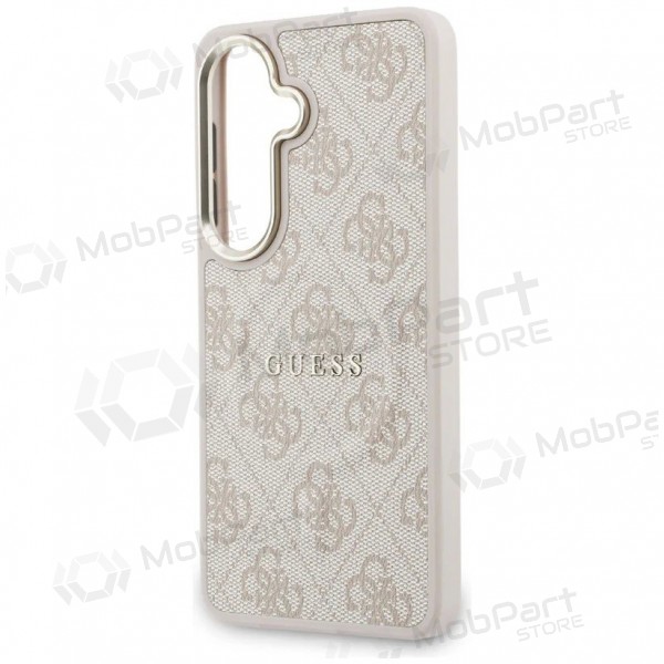 Θήκη Samsung Galaxy S26 -Guess PU Leather 4G Gold Frame Magnetic- (ροζ)