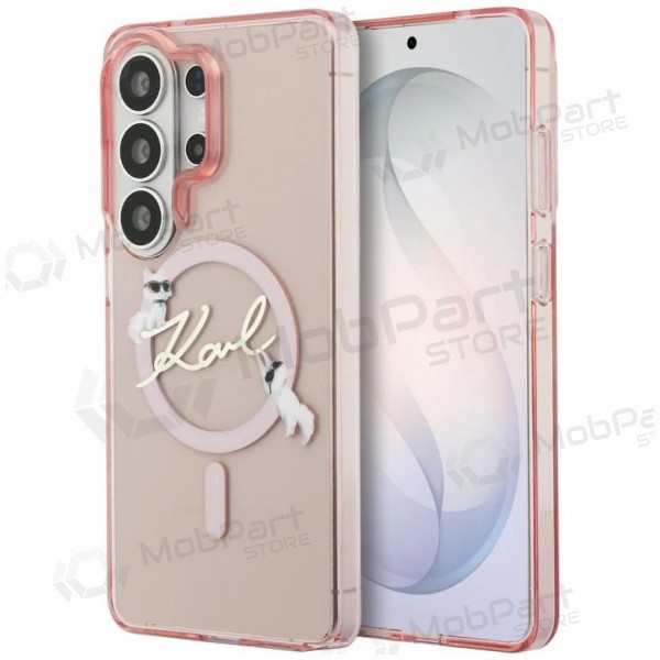 Θήκη Samsung Galaxy S26 Ultra - Karl Lagerfeld IML Choupette Karl Script Logo Magnetic (ροζ)