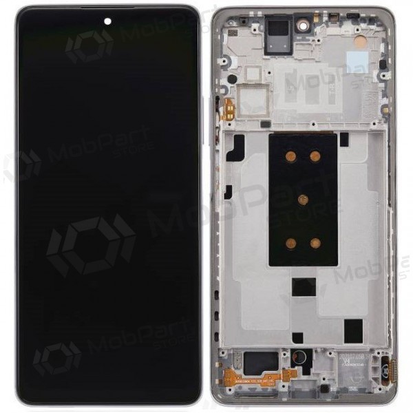 Ekranas Xiaomi 11T 5G su lietimui jautriu stikliuku και rėmeliu Moonlight White/Silver γνησια (service pack)