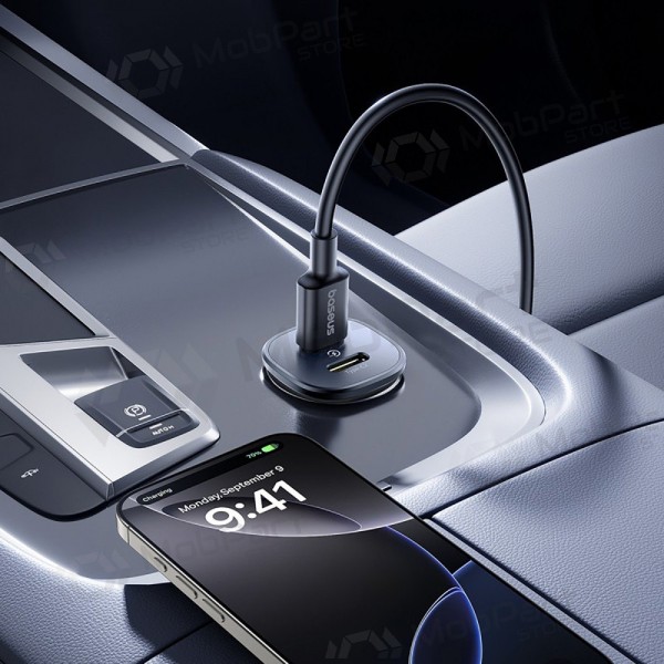 Φορτιστης αυτοκινητου Baseus GoTrip 2xUSB-C 30W μαύρος C00072300123-01
