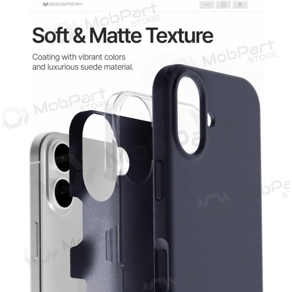 Θήκη Mercury Pure Magsafe Silicon Case Apple iPhone 17 σκούρο μπλε