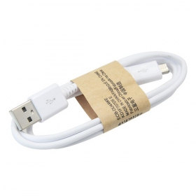 USB καλώδιο microUSB (άσπρο) 1.0m