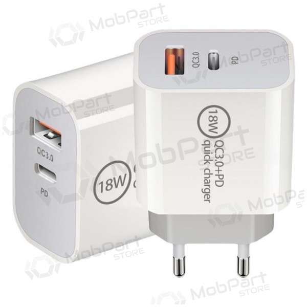 Φορτιστής 18W PD+QC3.0 SDC-18WACB (3A)