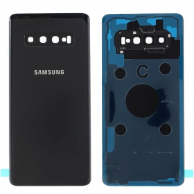 Samsung G975 Galaxy S10 Plus πίσω κάλυμμα μπαταρίας μαύρος (Prism Black) (μεταχειρισμένος grade C, γνησια)