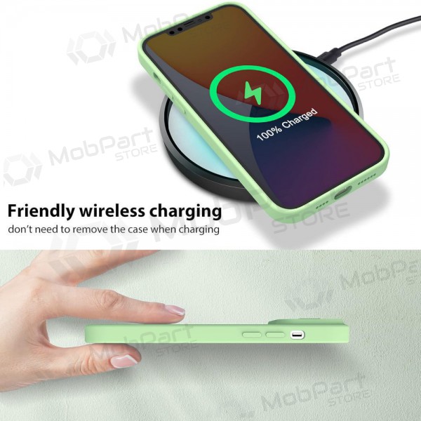 Apple iPhone 14 Plus θήκη „Nillkin Silicone“ (ανοιχτό πράσινο)