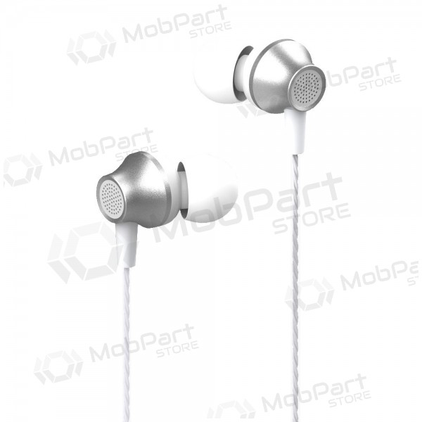 Handsfree ακουστικα Devia Metal In-ear 3,5mm (ασήμι)
