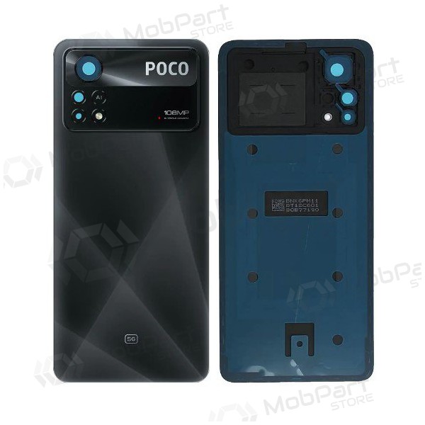 Xiaomi Poco X4 Pro 5G πίσω κάλυμμα μπαταρίας (μαύρος) (γνησια) (service pack)
