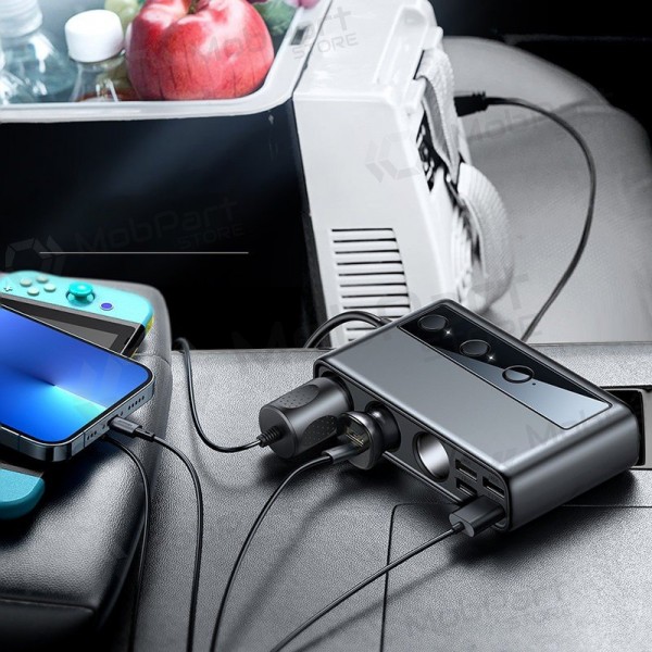 Φορτιστής automobilinis Joyroom 9in1 154W 3x12V, PD USB Type-C, QC3.0 USB-A, 4xUSB-A JR-CL06