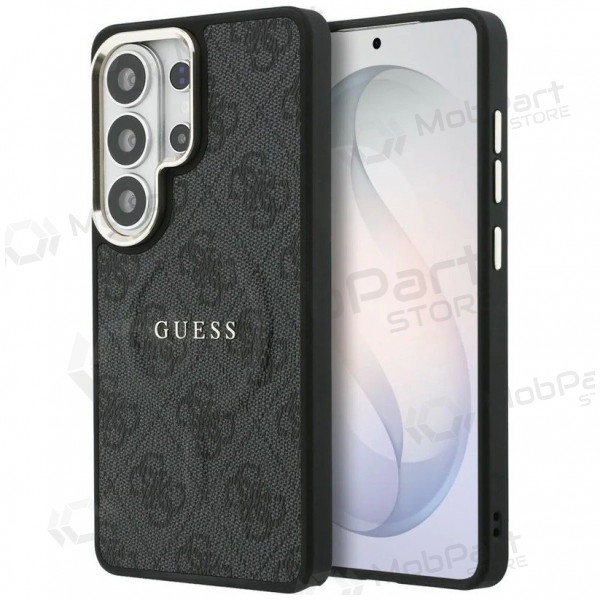 Θήκη Samsung Galaxy S26 Ultra -Guess PU Leather 4G Gold Frame Magnetic- (μαύρη)