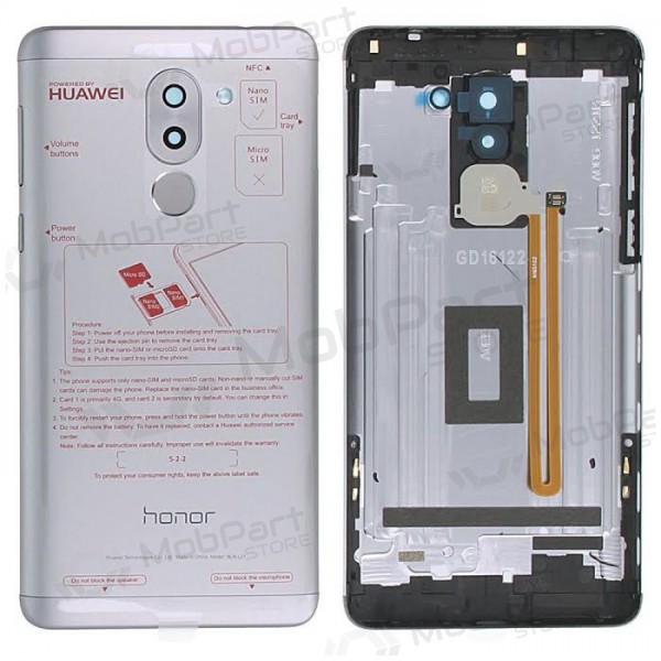 Huawei Honor 6X πίσω κάλυμμα μπαταρίας (γκρί) (μεταχειρισμένος grade C, γνησια)