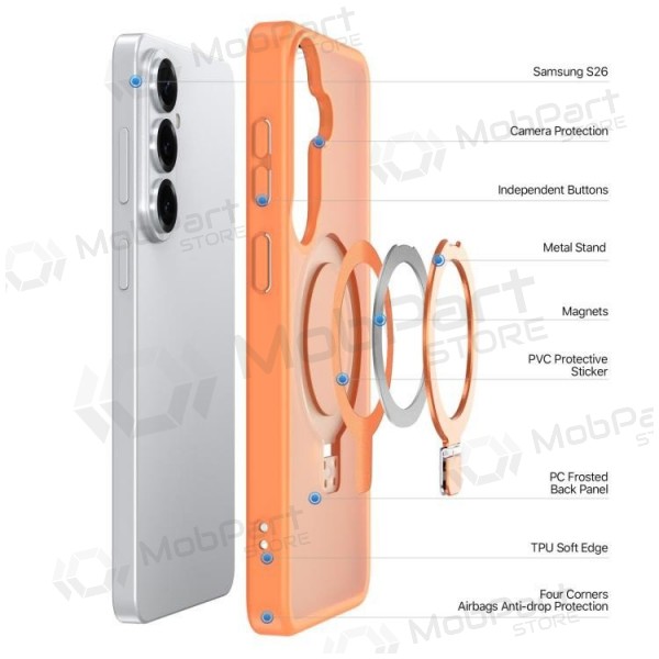 Θήκη Samsung Galaxy S26 Ultra - Dux Ducis Yind Magnetic Stand (πορτοκαλί)