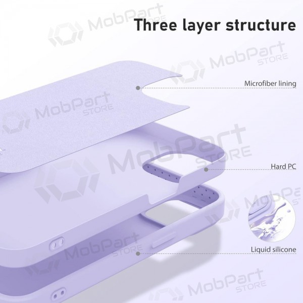 Θήκη Apple iPhone 14 - Nillkin Silicone (ανοιχτό μοβ)