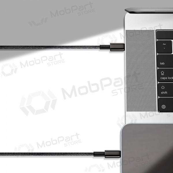 Καλώδιο USB Baseus Tungsten Gold Fast Data Type-C - Type-C 100W 1.0m (μαύρο) CATWJ-01