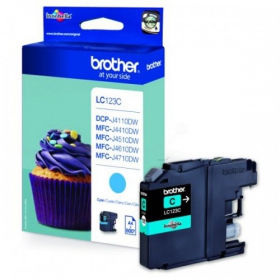 Brother LC 123 (LC123C), κυανή κασέτα για εκτυπωτές inkjet