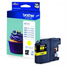 Brother LC 123 (LC123Y), κίτρινη κασέτα για εκτυπωτές inkjet