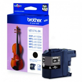 Brother LC 127XL (LC127XLBK), μαύρη κασέτα για εκτυπωτές inkjet, 1200 σελ.