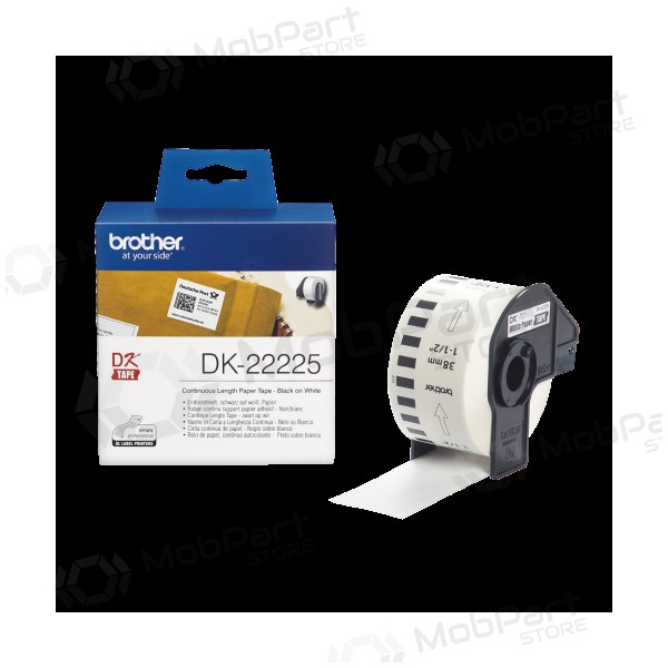 Brother Continuous DK-22225 (DK22225), μαύρος juostelė