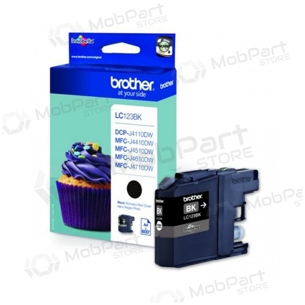 Brother LC 123 (LC123BK), μαύρο φυσίγγιο μελάνης για εκτυπωτές inkjet
