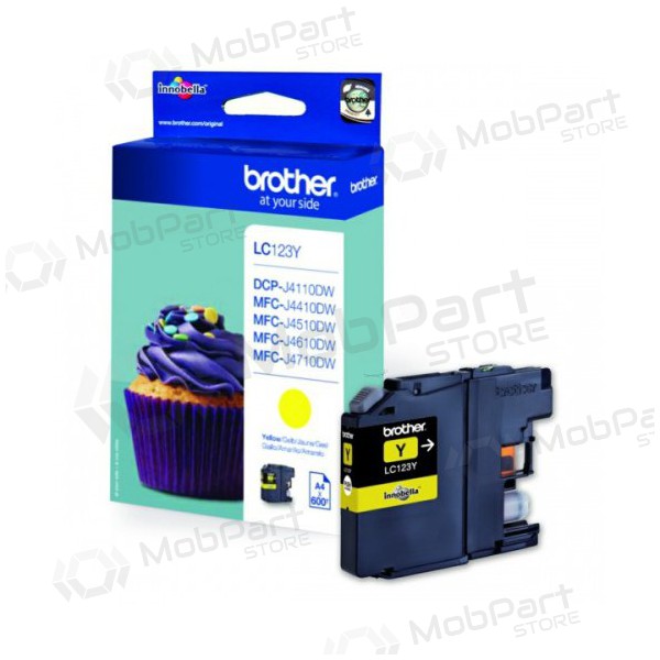 Brother LC 123 (LC123Y), κίτρινος κασέτα για εκτυπωτές inkjet