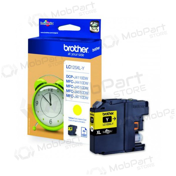Brother LC 125XL (LC125XLY), κίτρινο μελάνι για εκτυπωτές inkjet