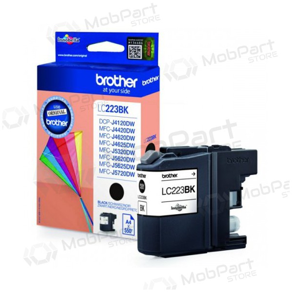 Brother LC 223 (LC223BK), μαύρος κασέτα για εκτυπωτές inkjet, 550 σελίδες