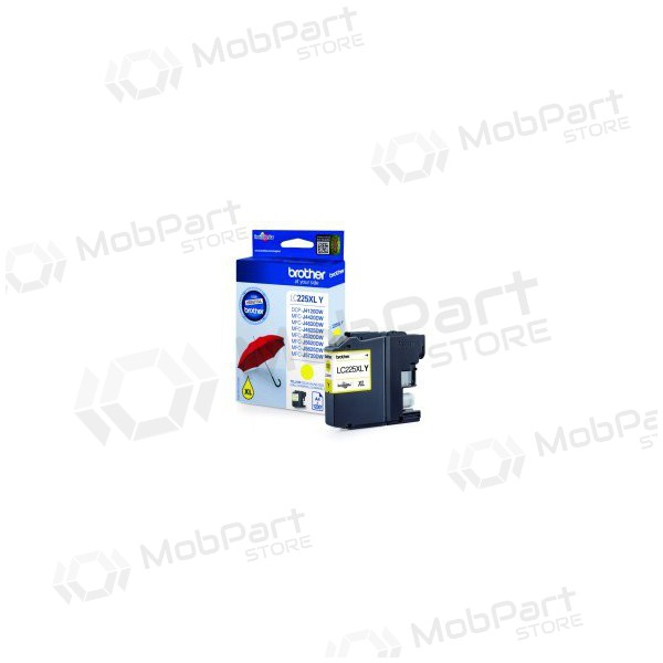Brother LC 225XL (LC225XLY), κίτρινη κασέτα για εκτυπωτές inkjet, 1200 σελ.