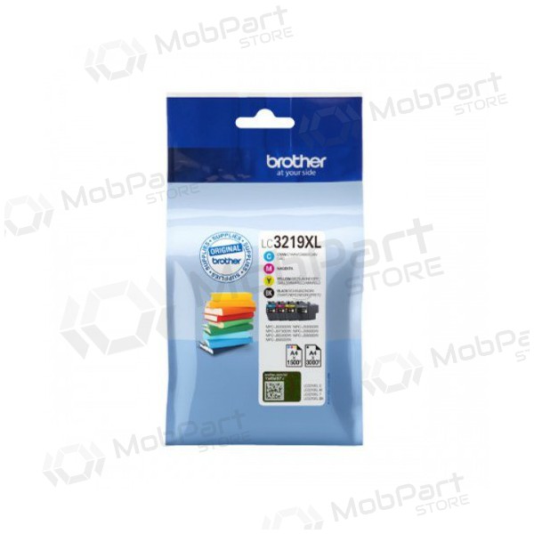 Brother LC 3219 (LC3219XLVALDR), μαύρος, , , κίτρινος kasečių rinkinys για εκτυπωτές inkjet, 1500 σελίδες.