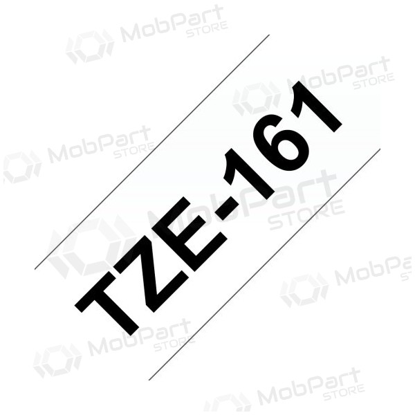 Brother TZe-161 (TZe161) πλαστικοποιημένη ταινία ετικετών Μαύρο σε διαφανές, 36mm, 8m