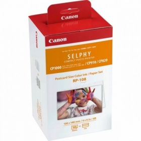 Canon 8568B001 RP-108 Έγχρωμη κασέτα μελάνης + 100x148mm χαρτί 108 φύλλα (SPEC)
