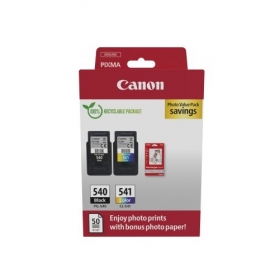 Canon PG-540/CL-541 (5225B013) Πακέτο αξίας φωτογραφιών, σετ δοχείων μελάνης, BK/CMY