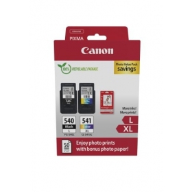 Canon PG-540L/CL-541XL (5224B012) πακέτο αξίας φωτογραφιών, κιτ κασετών μελάνης, BK/CMY
