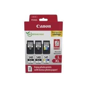 Canon PG-540L/CL-541XL (5224B015) πακέτο αξίας φωτογραφιών, σετ δοχείων μελάνης, BK/CMY