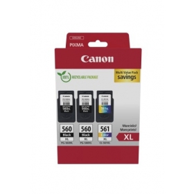 Canon PG-560XL/CL-561XL (3712C009) Σετ δοχείων μελάνης, BK/CMY