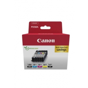 Canon PGI-580/CLI-581 (2078C007) Σετ δοχείων μελάνης, PGBK/BK/C/M/Y