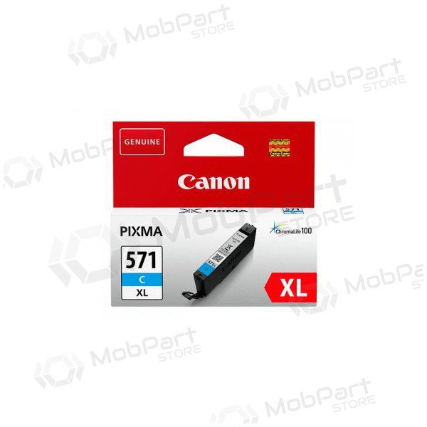 Κανόν CLI-571XLC (0332C001), κυανό μελάνι για εκτυπωτές inkjet, 715 σελίδες.