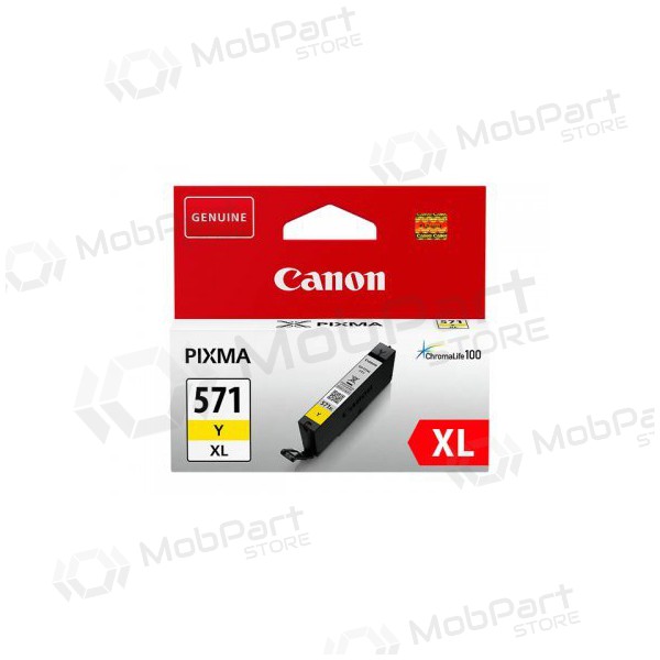 Canon CLI-571XLY (0334C001), κίτρινο δοχείο μελάνης για εκτυπωτές inkjet, 715 σελ.