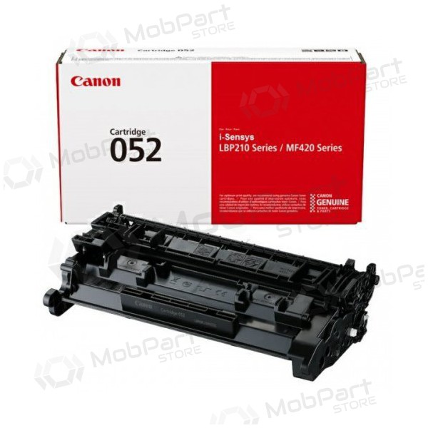 Canon CRG 052 (2199C002), Μαύρο Τόνερ για εκτυπωτές λέιζερ, απόδοση 3.100 σελίδες.